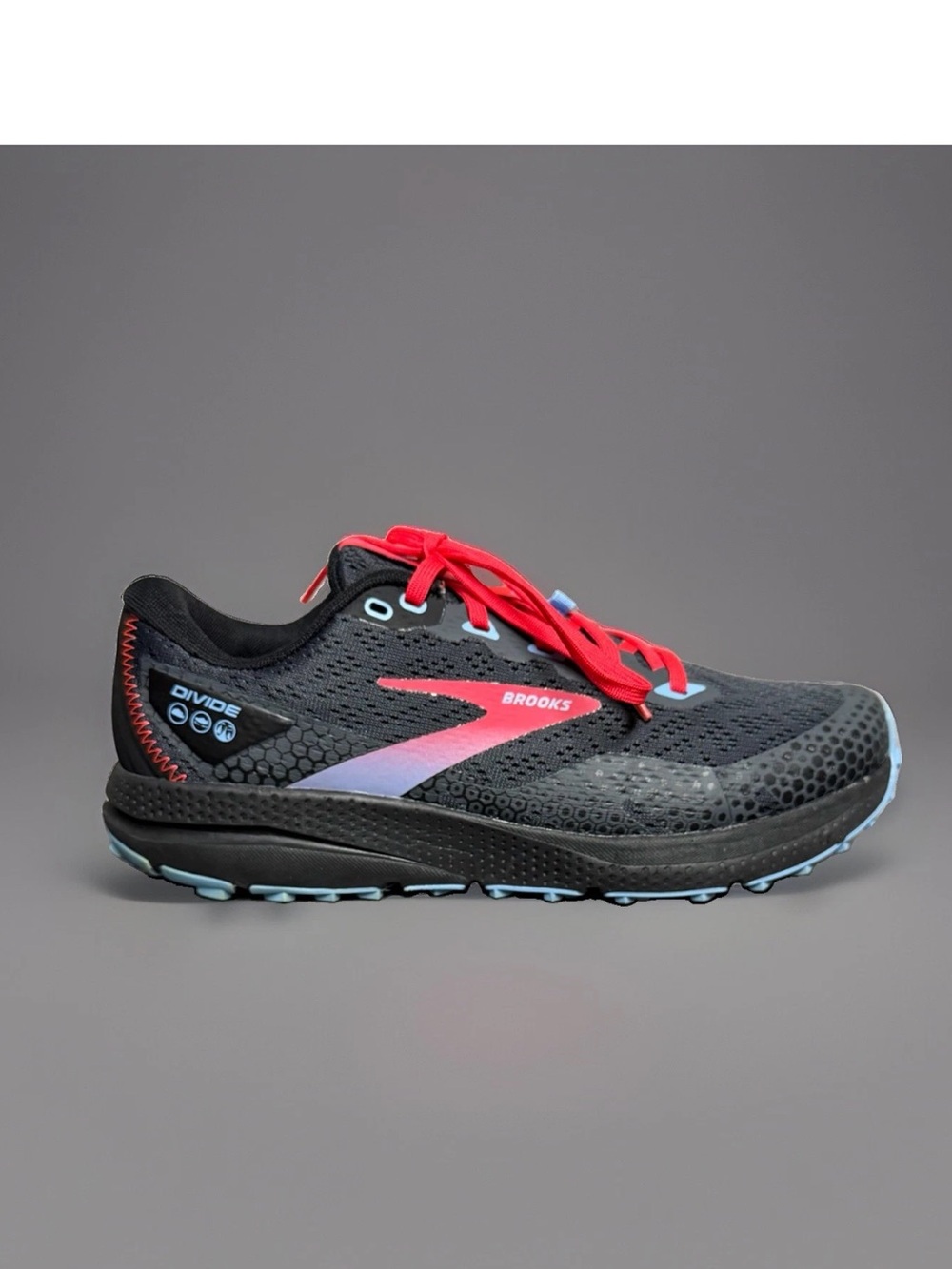 Brooks Divide 3 Women’s Black Trail Running Shoes 1203681B057 Size 9B